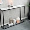 console 110 cm design pas cher aspect marbre