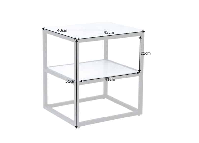 details des dimensions de la table d appoint