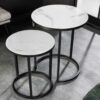 tables de salon rondes moderne