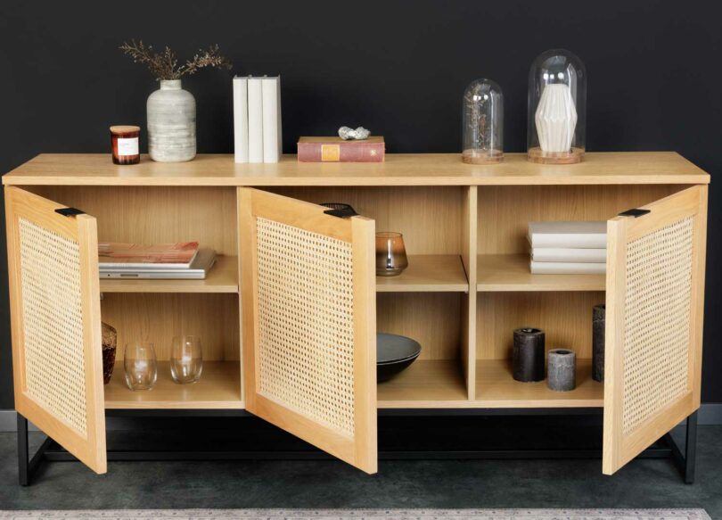 buffet 3 portes avec 6 compartiments