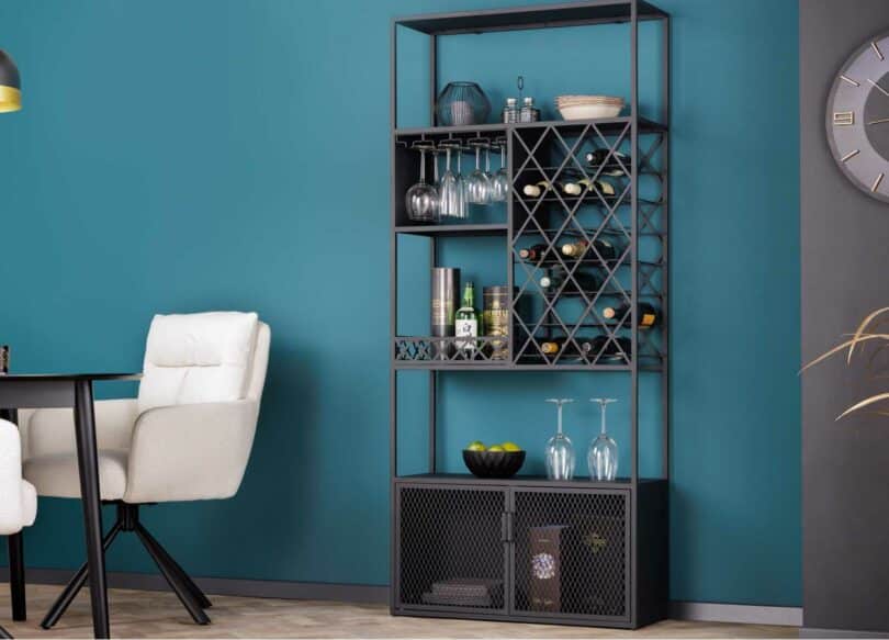 cave à vin style industriel 185 cm