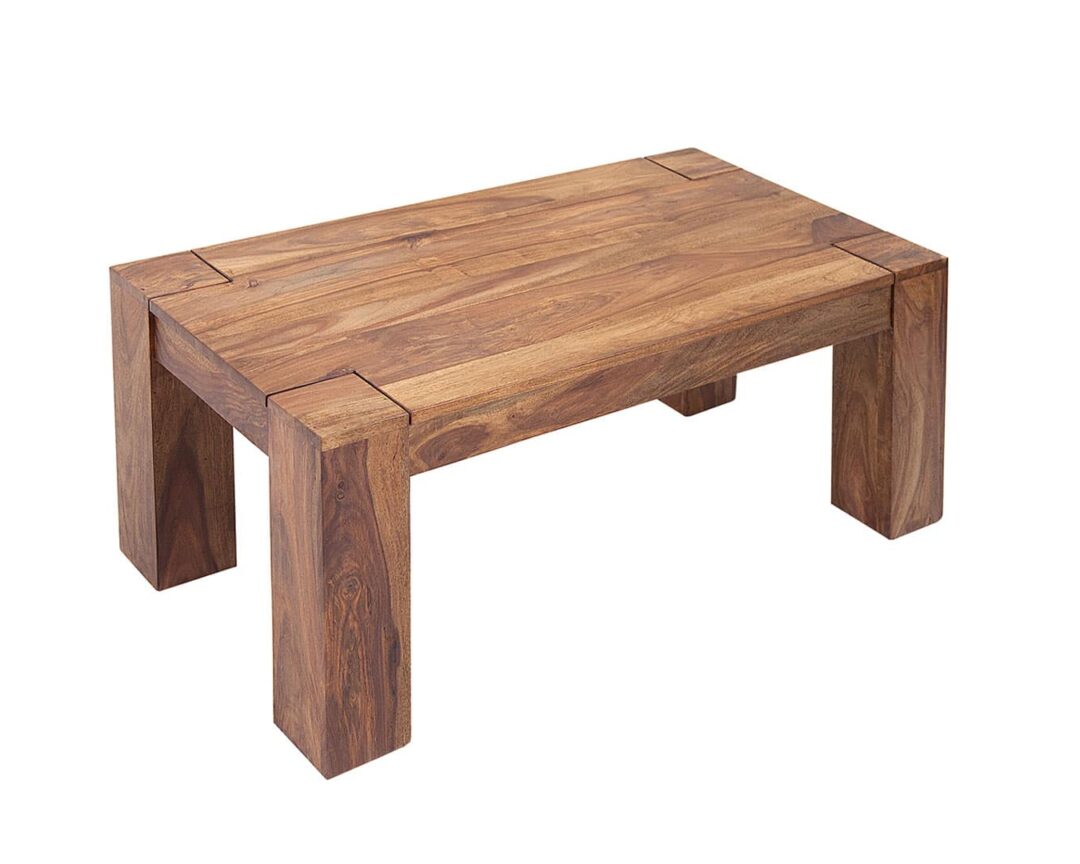 table basse 100 cm en bois de sesham