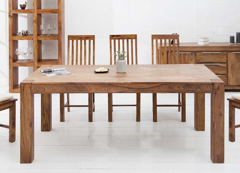 table a manger en bois naturel 200 cm