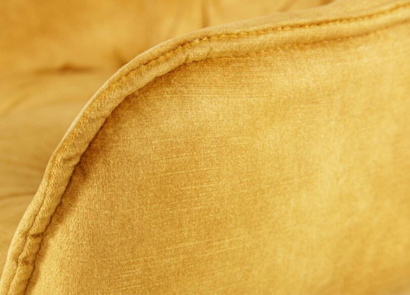 velours jaune moutarde