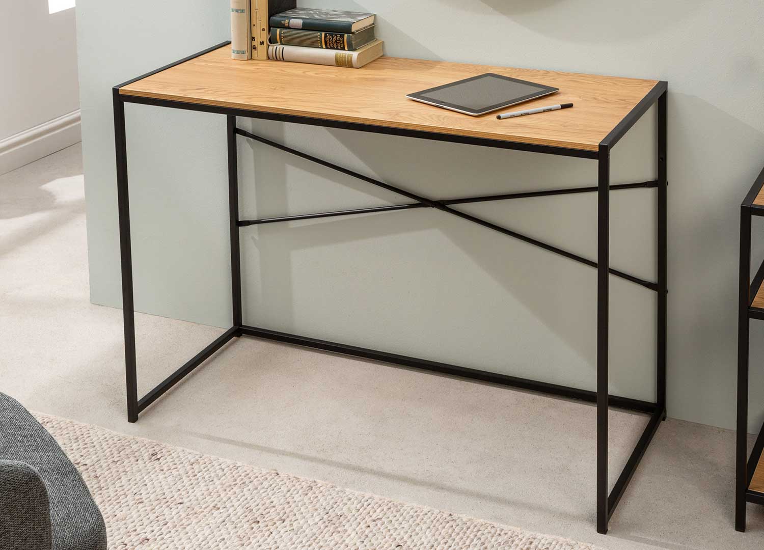 Table de Bureau, 100cm, Style Industriel