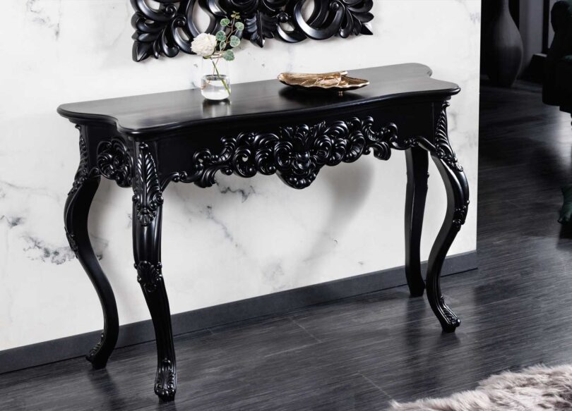 Console baroque en noir