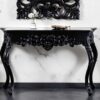 Table console noire baroque