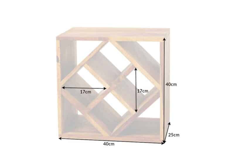 Woodbox range-bouteilles bois – 9 ou 18 bouteilles