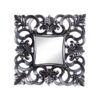 Miroir carré baroque noir