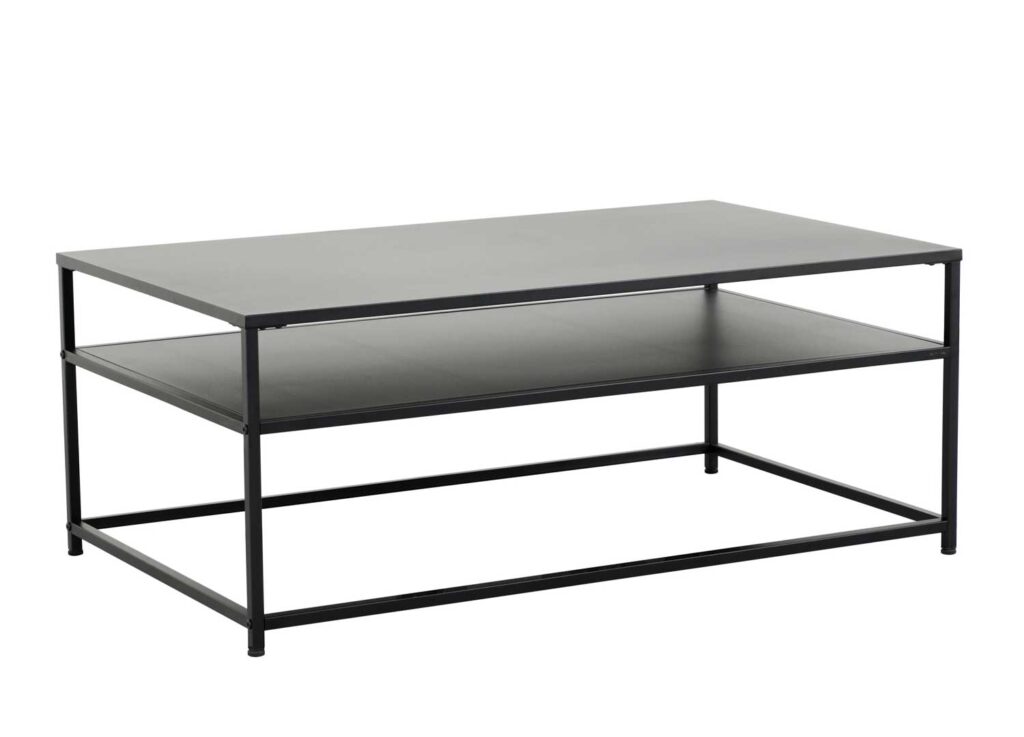 Table Basse Métal Noir Moderne main image 1