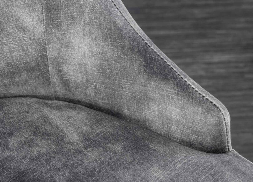 zoom sur le velours gris
