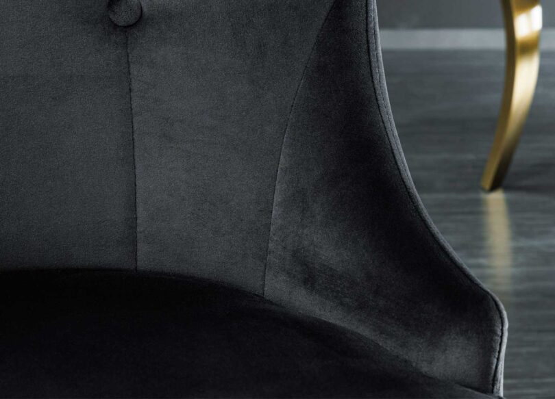 zoom sur le velours noir