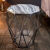 table d appoint en marbre gris design pas cher