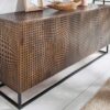 meuble buffet 160 cm manguier fonce