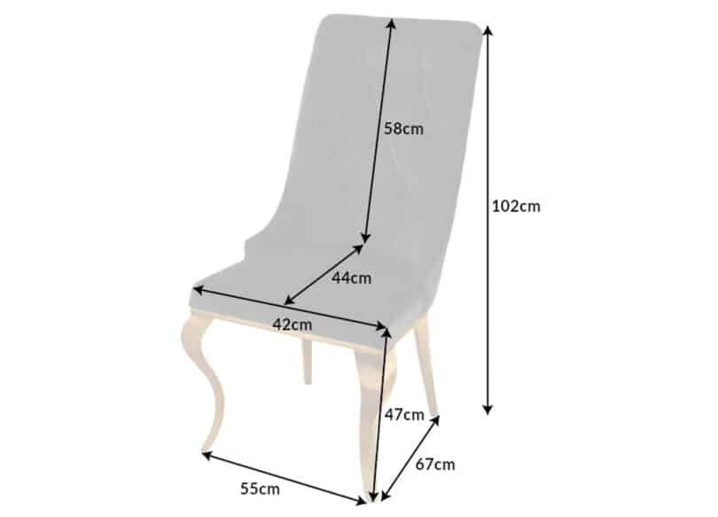 details des dimensions du fauteuil