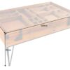 details des dimensions de la table basse en bois