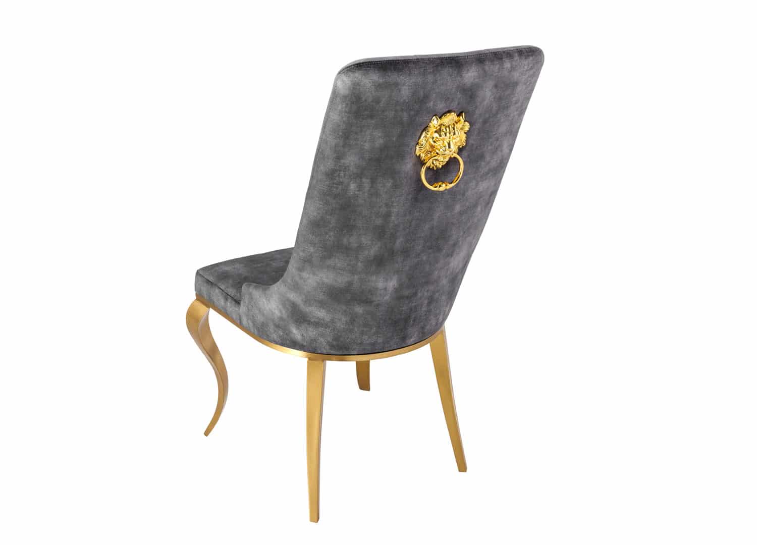 dos chaise baroque avec tete de lion