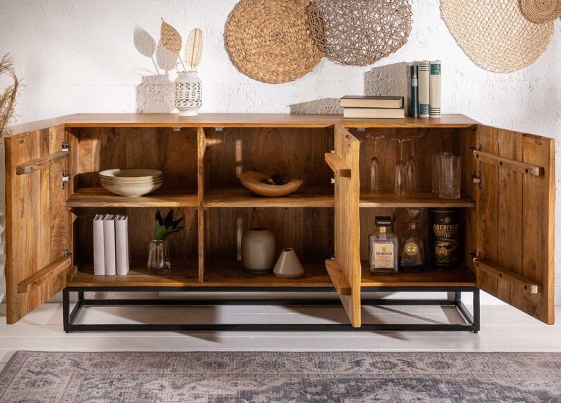 buffet originale en bois massif