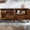 buffet de rangement en bois avec structure originale