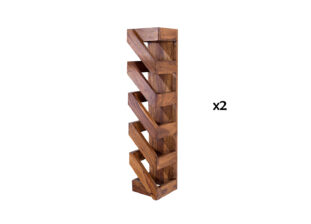 lot de 2 etageres murale pour les bouteilles de vin en bois