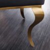 pieds du fauteuil baroque en metal dore design