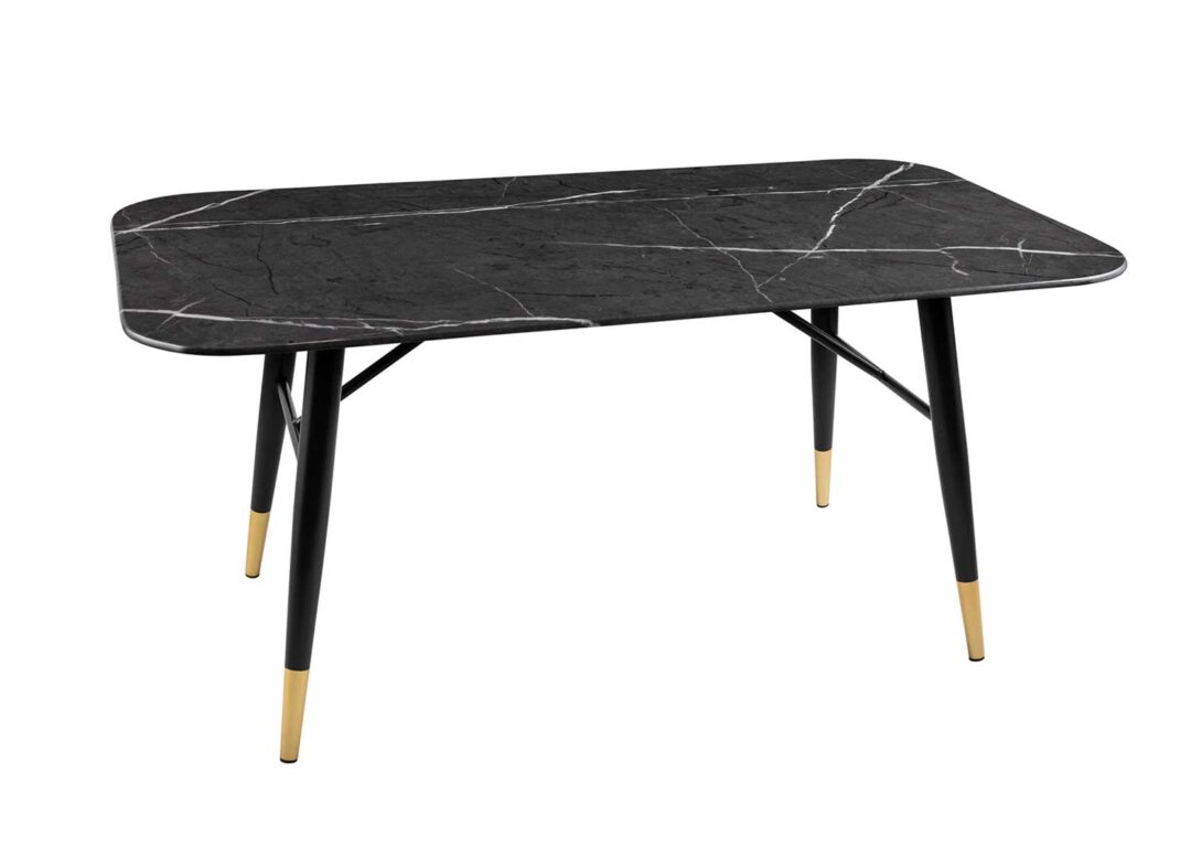 table de salon design et retro aspect marbre