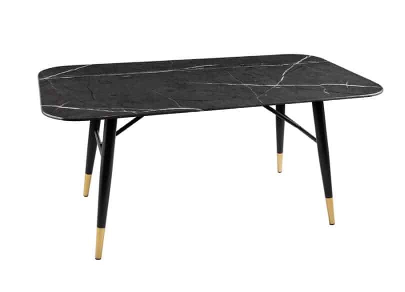 table de salon design et retro aspect marbre