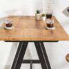 table de bar haute 120 cm style industriel