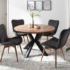table salle a manger moderne en bois 120 cm