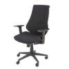 Chaise de bureau en tissu noir