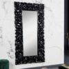Grand miroir style baroque en noir design