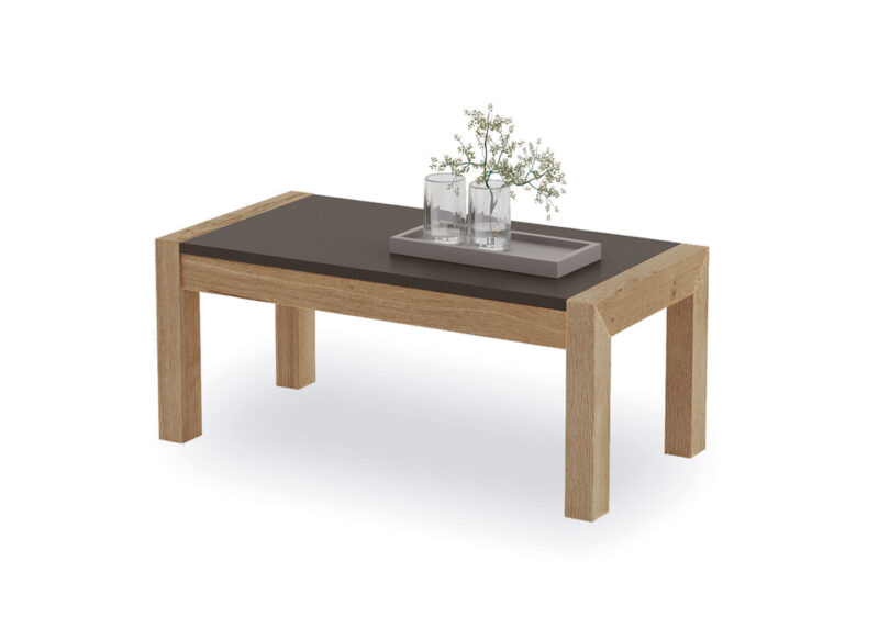 Table de salon plateau relevable naturelle