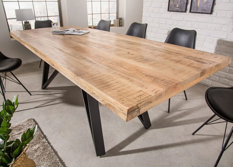 Plateau rectangulaire de la table de salle à manger
