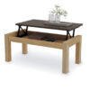 Table basse pied en bois avec plateau relevable