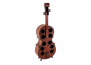 Violon en bois de pin laqué avec ranges bouteilles