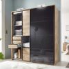 armoire dressing 3 tiroirs 2 portes coulissantes