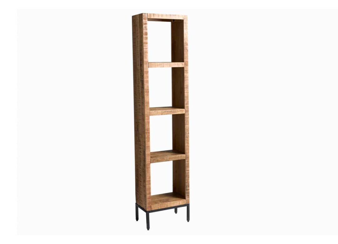 meuble etagere avec 4 compartiments en bois massif