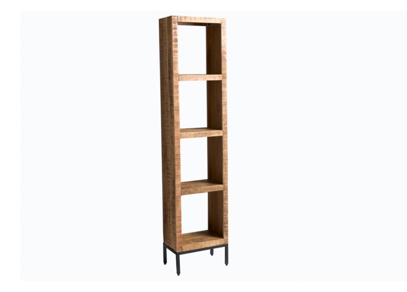 meuble etagere avec 4 compartiments en bois massif