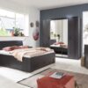 chambre adulte pas cher structure gris graphite et digi steel