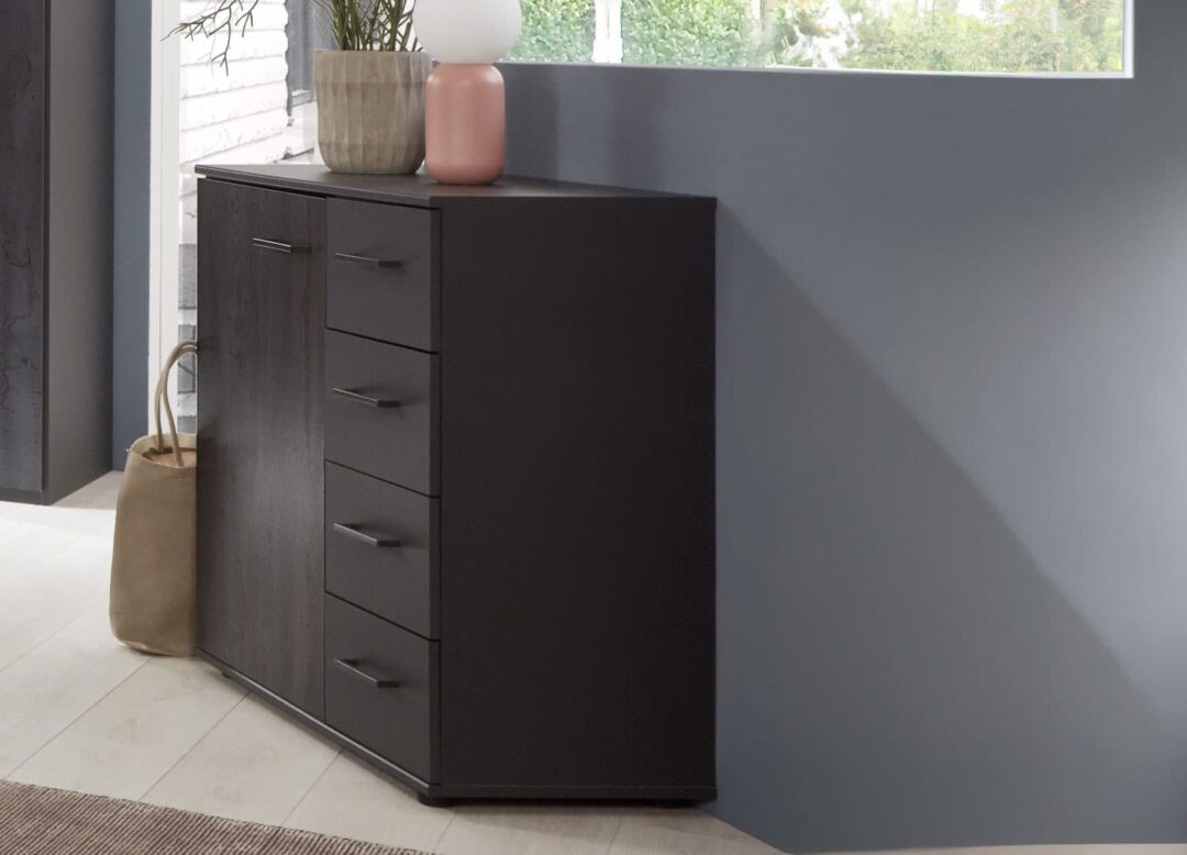 meuble commode pas cher 4 tiroirs 1 porte