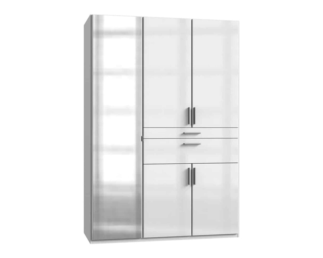 armoire 135 cm blanche cassee