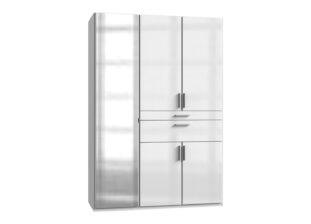 armoire 135 cm blanche cassee
