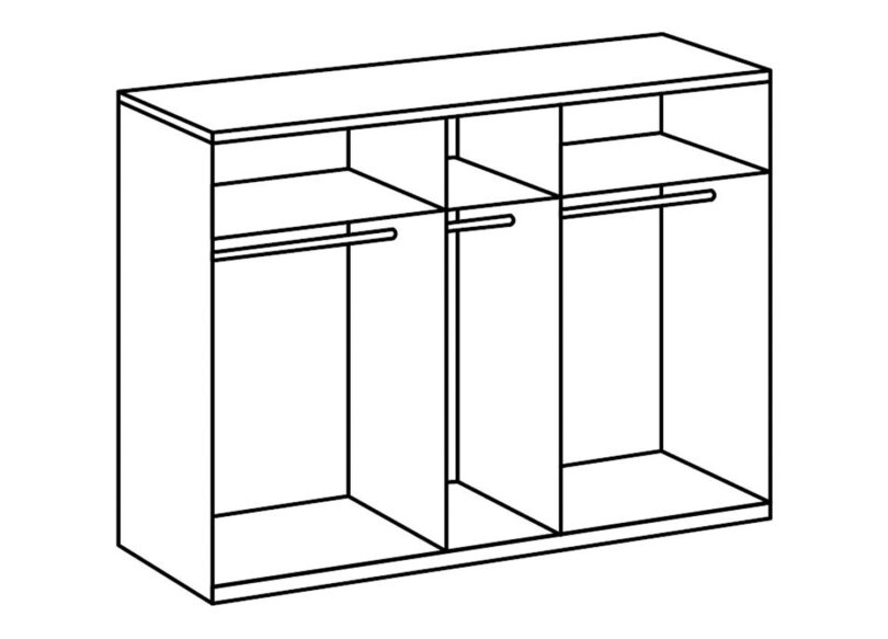 details interieur de l armoire 225cm