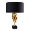 lampe a poser tete de mort doree 56 cm