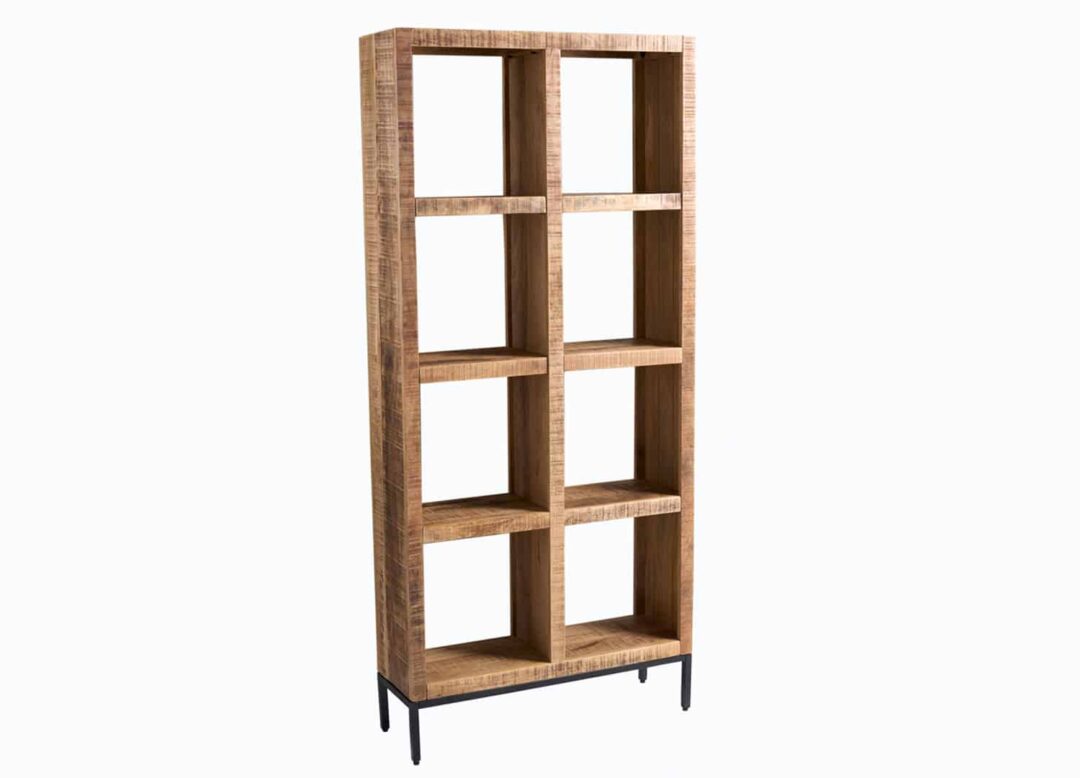bibliotheque en bois massif 180cm