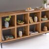 meuble etagere en bois massif 170 cm pour le decoration
