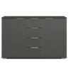 commode moderne pas cher gris graphite 130 cm - Gris graphite