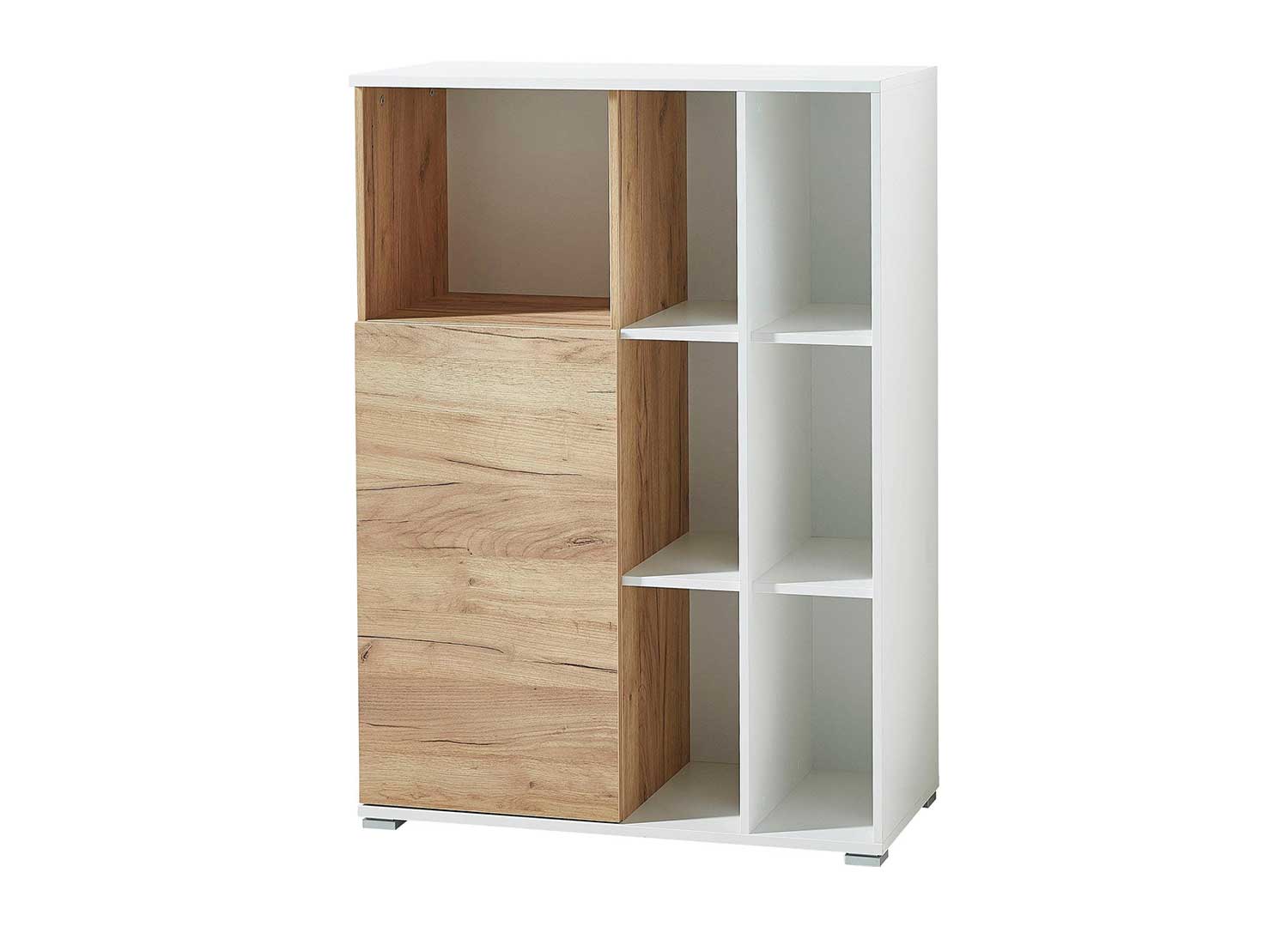 Armoire de rangement ouverte avec 9 étagères