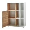 armoire de bureau avec porte ouverte 9 compartiments