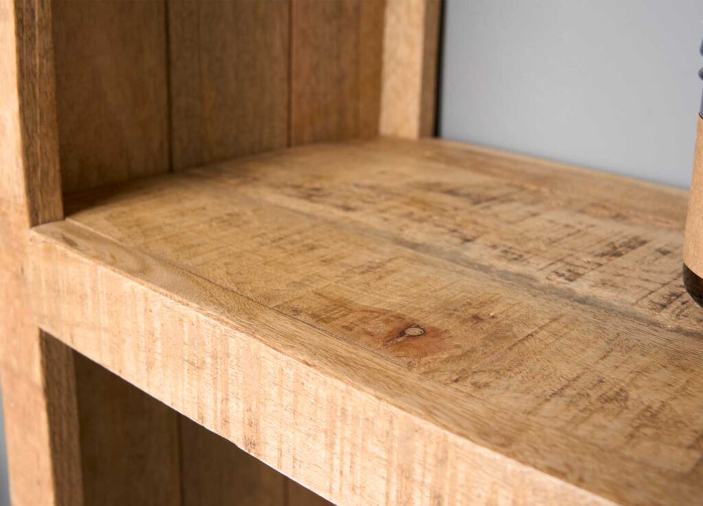 Bibliothèque 180 cm en bois de manguier